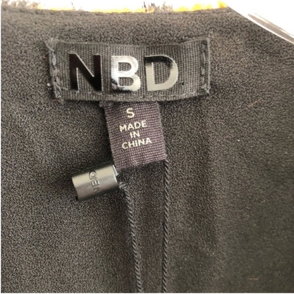 NBD Edie Long Sleeve Velvet Mini Dress Natural Leopard NWT - Picture 6 of 8